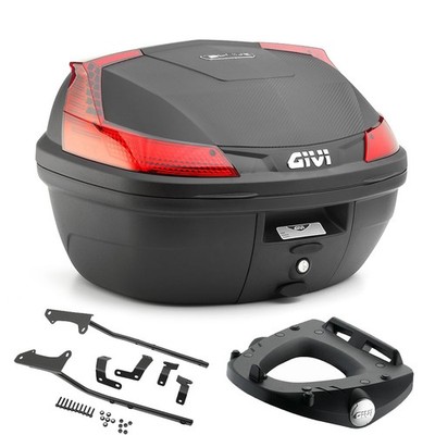 GIVI Bauletto B37N 37LT + Montageset für Kawasaki Ninja 400 2018-2020