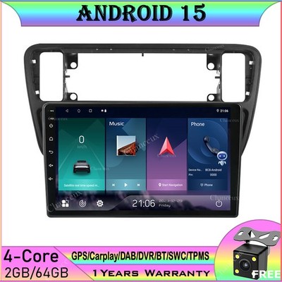 9''Android 15 Autoradio Carplay GPS SAT Navi DAB For VW UP! UP Skoda Citigo 13-21