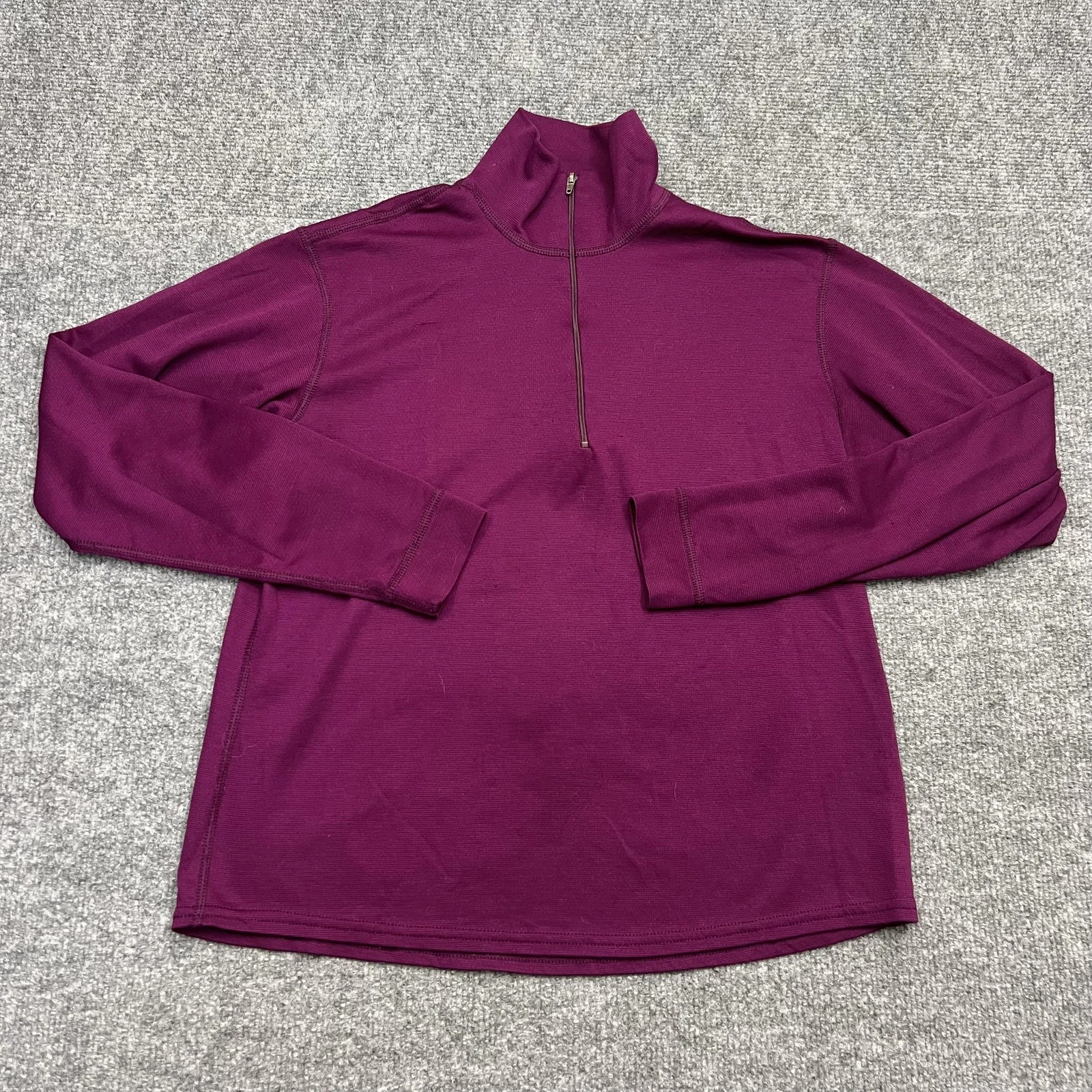 Patagonia Capilene Shirt Womens Small Purple Half Zip Base Layer Made USA