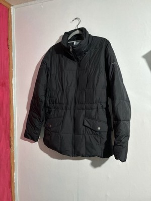 Columbia Women's Black Quilted Puffer Jacket with Cinched Waist