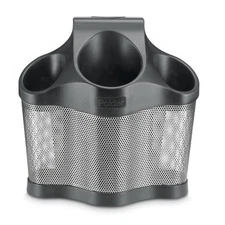 Polder Style Station Bathroom Organizer, Black