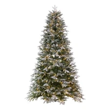 Vickerman 9' x 66" Frosted Douglas Fir Artificial Tree. Warm White LED Lights