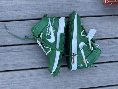 Nike Off White Air Force 1 s Dark Green Sneakers