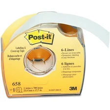 Post-it Labeling and Cover-Up Tape: 1 in. x 700 in. (White)