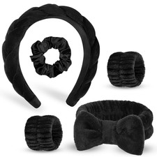 Haarband Kosmetik,5 St&uuml;ck Spa Stirnband Zum Waschen Des Gesichts Hautpflege Stir