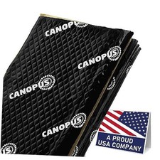 Sound Deadening Mat for Cars, 50 mil 18 sqft, Pack of 9 Black - 18 sqft