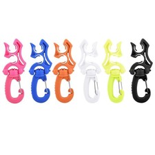 Scuba Diving Double BCD Hose Holder Clip Regulator Retainer Buckle Hook for Dive