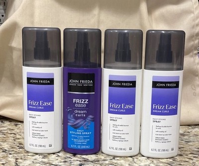 4 PACK John Frieda Frizz-Ease Dream Curls Daily Styling Spray 6.70 oz