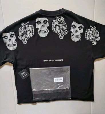 Darc Sport Misfits (T Shirt DSDD) Premium Raw Hem Box Cut Fiend Skull Oversized 