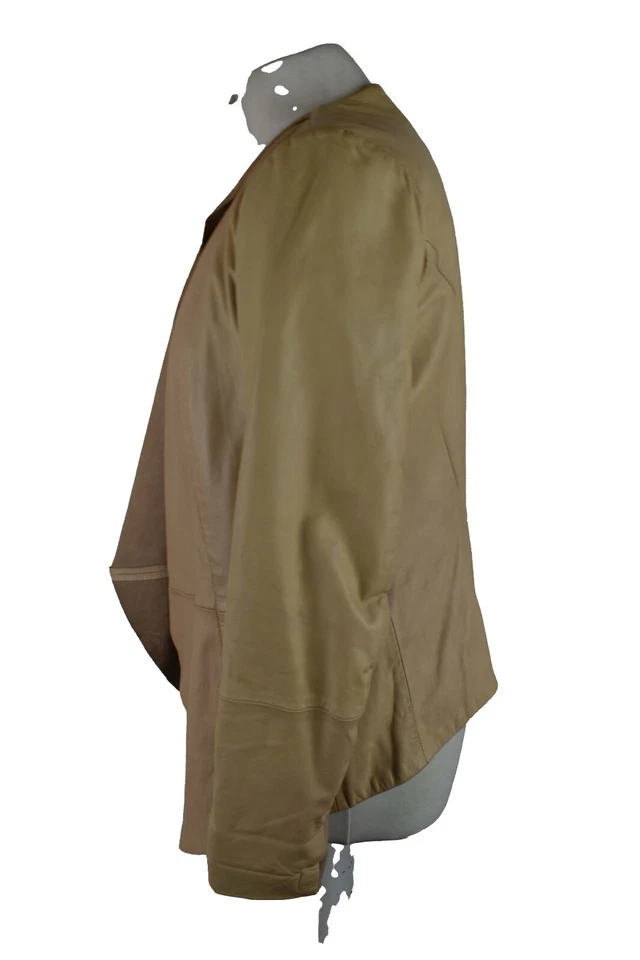 OASIS Beige Leather Jacket size M Womens Real Leather Outdoors Outerwear - Image 4 of 4
