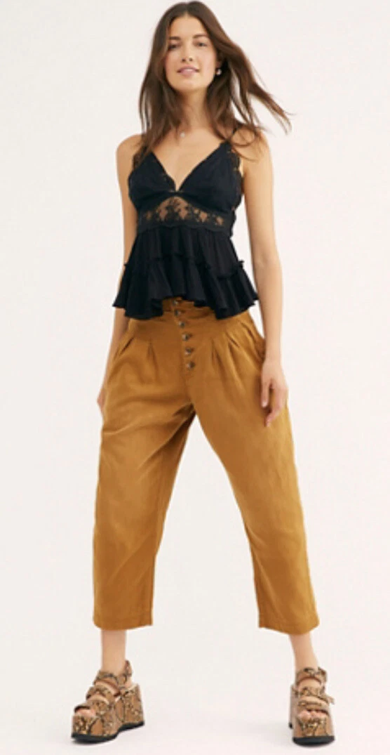 Free people patti cotton cropped pants sale