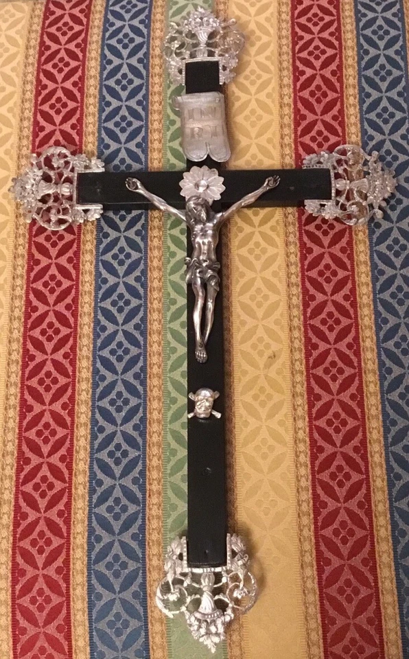 Crocifisso Argento Massiccio Francia Impero - Immagine 4 di 4