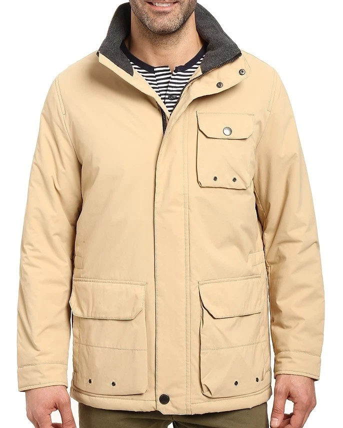 Nueva Chaqueta Parka Nautica Para Hombre Multi Bolsillo Cremallera Completa Foto 2 de 4