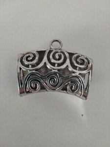 Scarf Bail Silver Tone