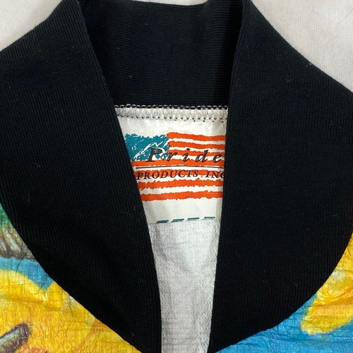 Chaqueta Pride Products All Over Print Birds Tyvek Cremallera Completa Años 90 80 Talla M De Colección - Imagen 21 de 21