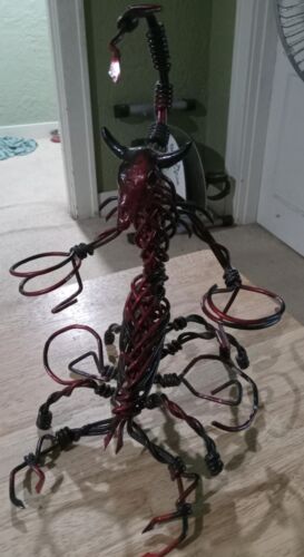 Wire Scorpion 11" Tall Made From Twisted Metal Wire - Picture 1 of 8