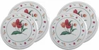 SET OF 4 TIN STEEL STOVETOP BURNER COVERS (2-10",2-8") FLOWERS, TULIPS, MBR