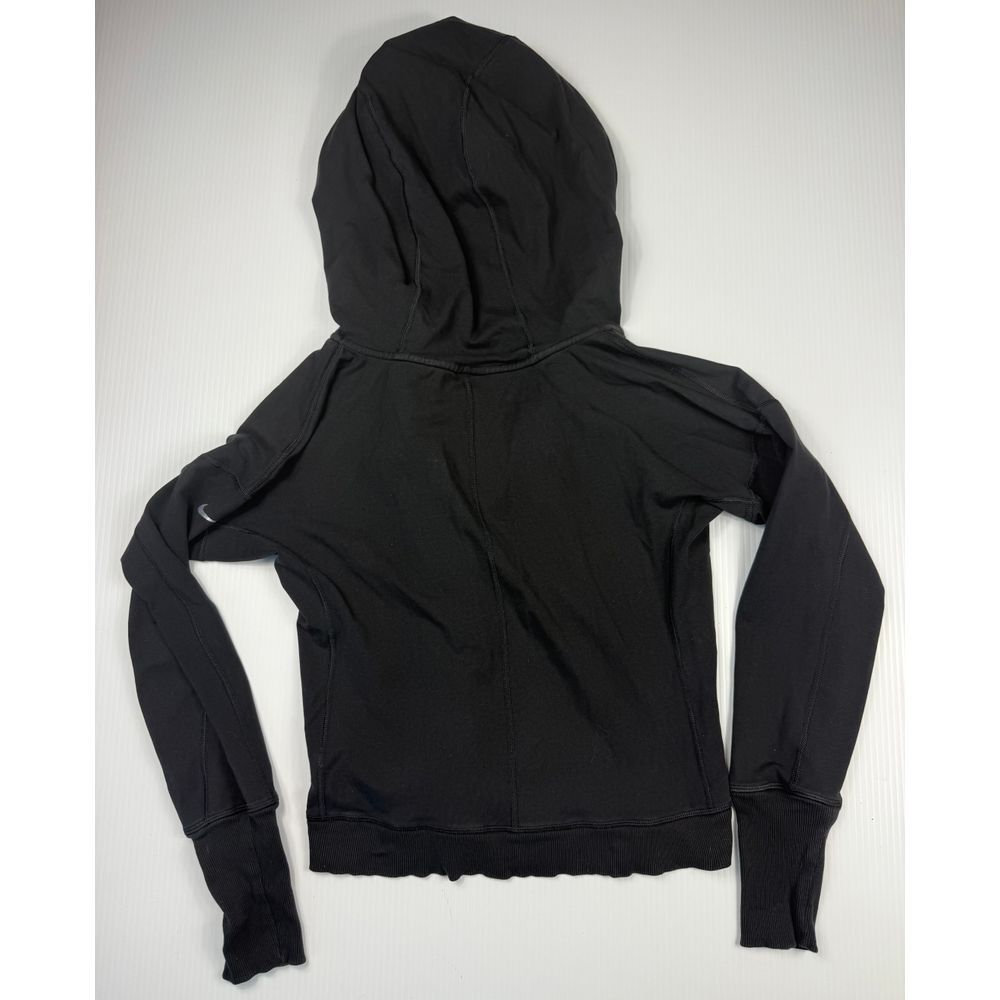 SACAI X NIKE Nike Dri FIT Nero Asimmetrico Zip Up Sportivo Felpa con Cappuccio Allenamento Giacca S