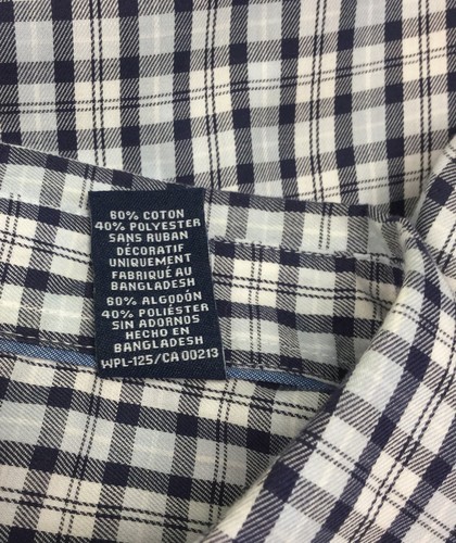 Camicia Chaps multicolore a quadri uomo taglia grande 160928CJH/MHB - Foto 4 di 7