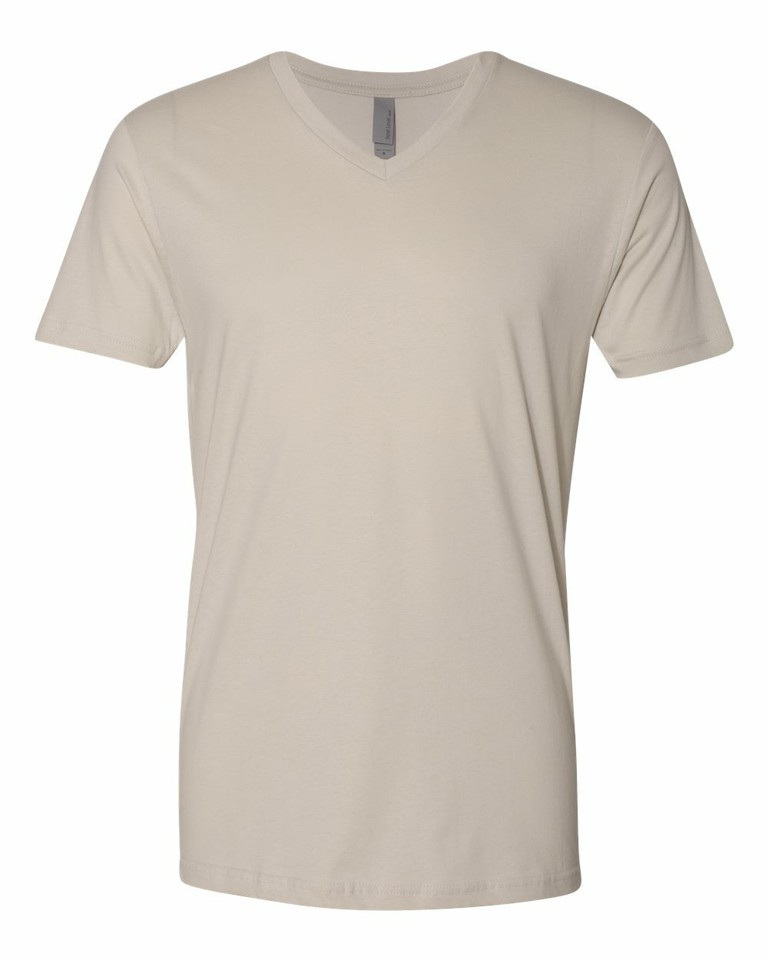 Next Level Premium Men's V-Neck T-Shirt Ultra Soft Basic Plain V Neck ...
