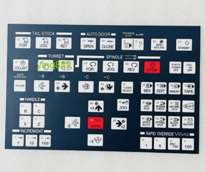 HYUNDAI KIA Wia SKT CNC Lathe SKT15 SKT100 E200A Membrane Keypad Overlay Film kw