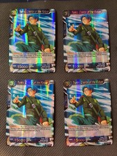 4x Trunks Creator of the Future BT2-043 Rare Foil  Dragon Ball Super Card Game