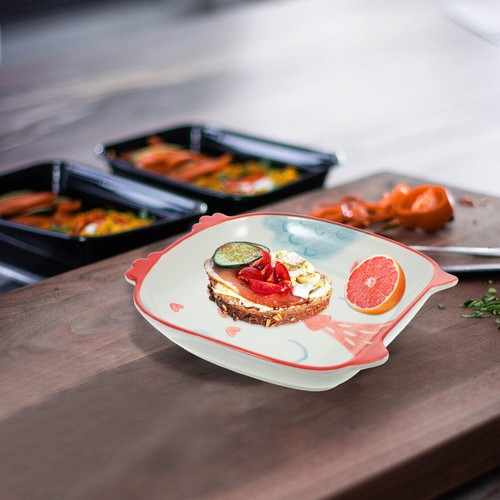 Keramik Gerichte Mittagessen Platten Steak Platten Servierplatten - Bild 5 von 12