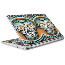 Skins for Acer Chromebook R-13 Decals wrap Sugar Skull day of the Dead