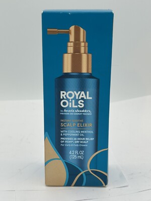 Head & Shoulders Royal Oils Elixir Instant Soothe Scalp Elixir Itchy Dry 4.2oz