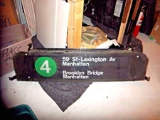 NY NYC SUBWAY ROLL SIGNS BROOKLYN BRIDGE GRAND CENTRAL TIMES SQUARE PENN STATION