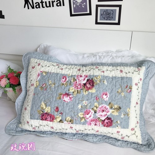 Funda de almohada de algodón acolchada en mal estado cama de mosaico falsa 50X70 cm bonita - Imagen 2 de 33