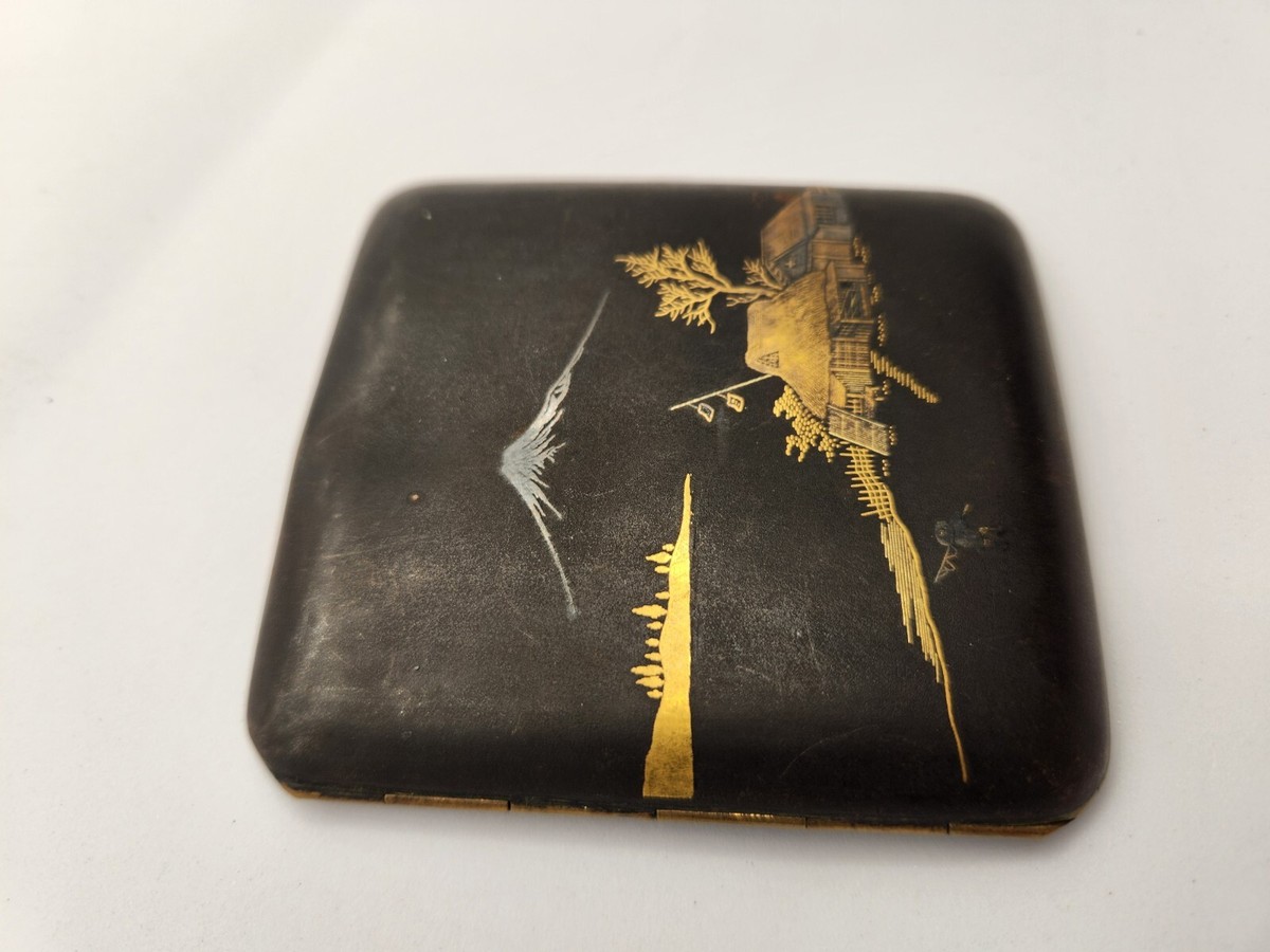 Antique Japanese Silver Gold Inlay Cigarette Case | eBay Antique Japanese Silver Gold Inlay Cigarette Case | eBay