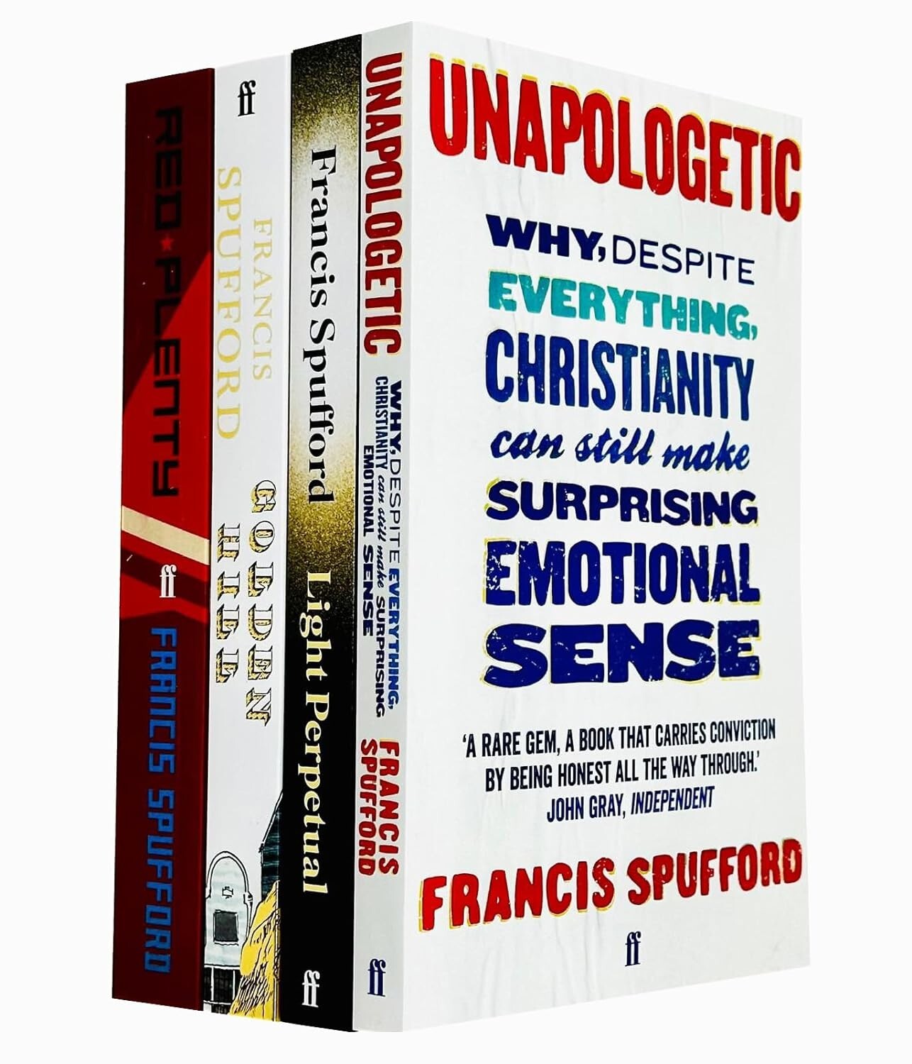 Francis Spufford Collection 4 Books Light Perpetual, Golden Hill, Unapologetic
