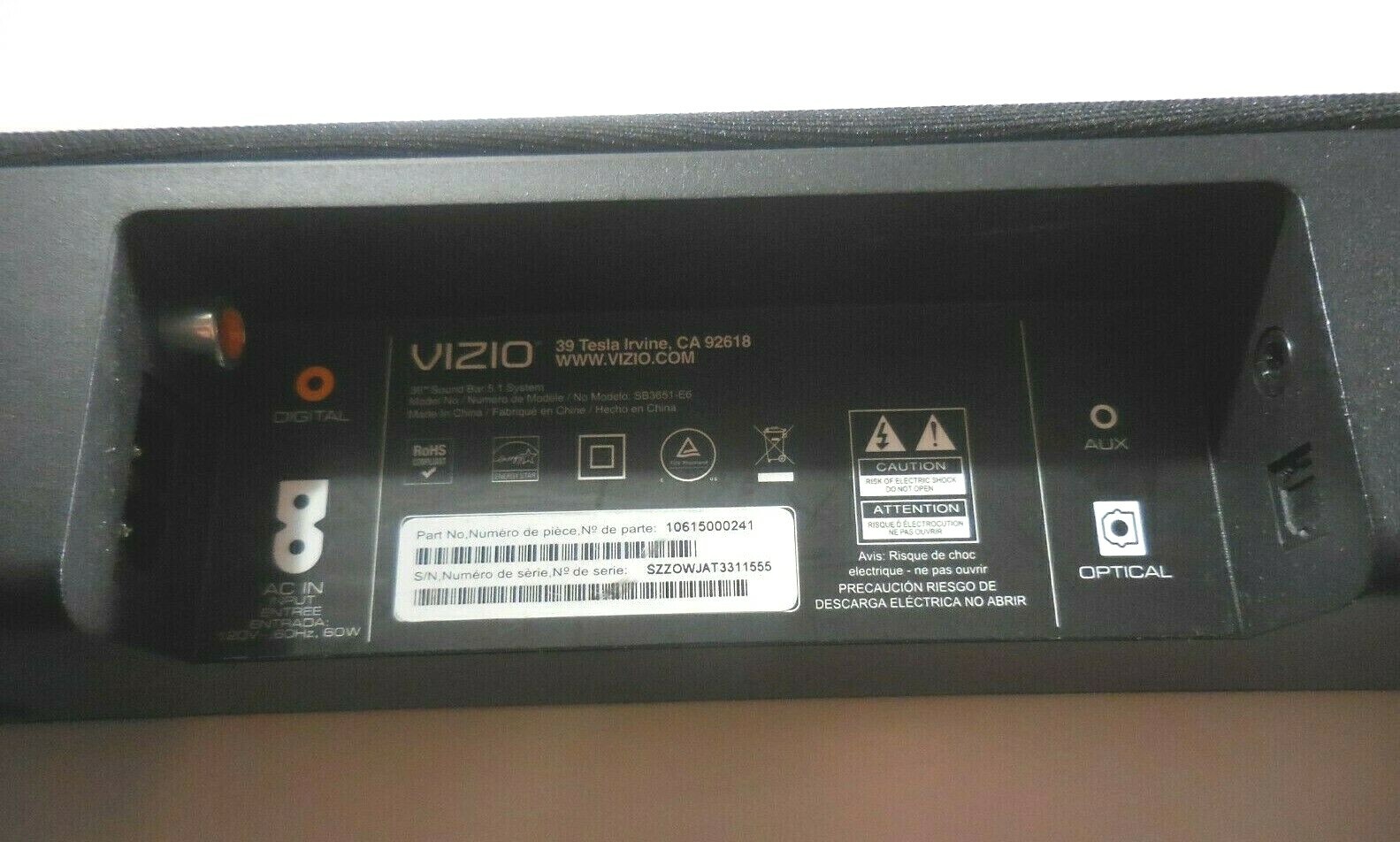 vizio 10615000241