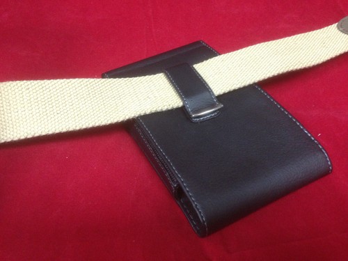 SCHWARZ LEDER VERTIKAL HOLSTER GÜRTELCLIP ETUI ETUI ETUI FÜR ONEPLUS 6T - Bild 10 von 11