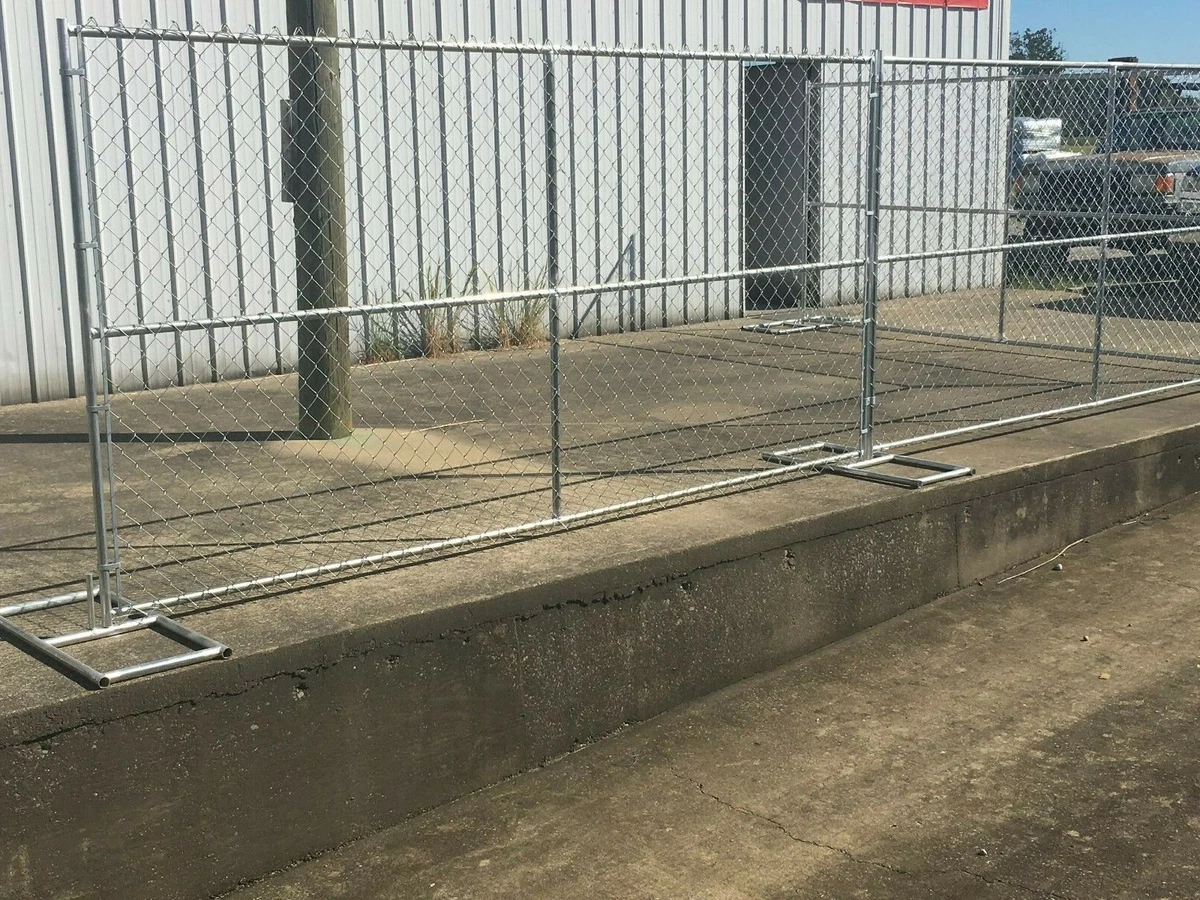 12 x 6 chain link temporary construction fence panels Rent A Fence FOR SALE