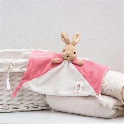 RAINBOW DESIGNS Peter Rabbit Flopsy Bunny Comfort Blanket Beatrix Baby Girl Toy Can Personalise