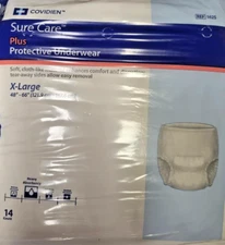 Covidien Sure Care Plus Protective Underwear X-large 48"-66 (121.9 cm)