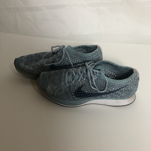Nike Flyknit Racer Blueberry Blue Men’s Size 9 (526628-102) - Picture 3 of 9