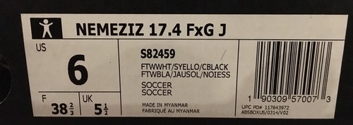 Adidas Originals Kids' Nemeziz Messi Soccer Shoes 17.4 FxG J Size 5.5 NWB - Picture 2 of 2