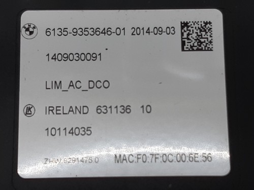 UNIDAD DE CONTROL MÓDULO DE CARGA BMW I3 I01 9353646 2014 - Imagen 12 de 12