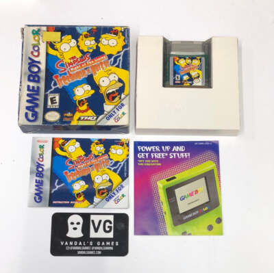 GBC - The Simpsons Night Living Treehouse of Horror Gameboy Color ...