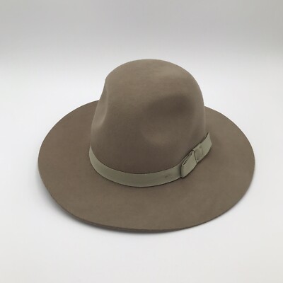 Brixton Womens Dalila Wool Felt Hat Small 56cm Beige Fedora