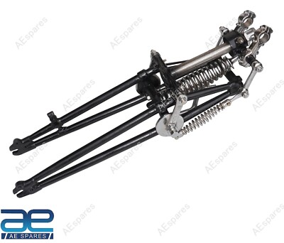 Norton 16H Front Girder Fork Springer Montage Schwarz Chrom Stahl 1 Einheit