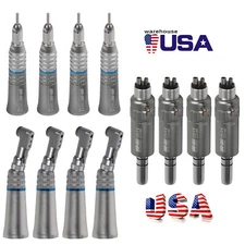 Dental Low Slow Speed Handpiece Contra Angle Straight Air Motor 4 Hole NSK Style