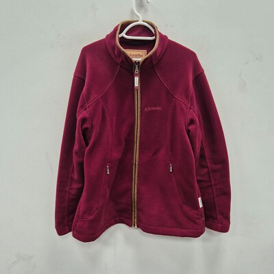 Schoffel Burley II Full Zip Red Wine Thermo Fleece Polartec Warm Jacket UK 18