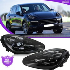 LED Projector Headlight Fit For Porsche Cayenne 2015-2017 Xenon Front Lamps DRL