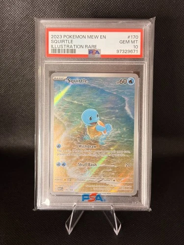 Pokemon Scarlet & Violet 151 Squirtle 170/165 PSA 10 GEM MINT