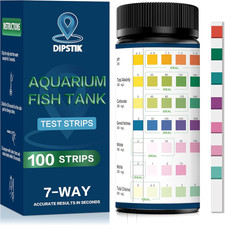 Aquarium Test Strips, 7-Way Freshwater Saltwater Fish Tank Pond Test Kit