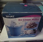 Rival Ice Cream & Yogurt Freezer Maker 8704 TB 4 Quart Electric Blue